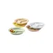 GET CP-530-G Plate, 9" x 3/4" H, 3‑Compartment Green Melamine, Break‑Resist, Dishwasher - 1 Dozen 1 image