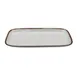 GET CS-1576-RM Display Tray, 15" x 7-1/2", Rectangular, Melamine, Cream with Brown Rim, Dishwasher Safe 1 image