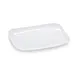 GET CS-6104-W Siciliano Rectangular Melamine Platter, 9-3/4" L x 5-4/5" W, White - Dozen 1 image