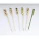 GET D-121 Clipper Mill Steak Marker, 3-1/2"L x 1/10"W, Bamboo, Medium Rare - 100/Bag 1 image