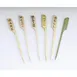 GET D-123 Clipper Mill Steak Marker, Bamboo, Medium Well, 3-1/2"L x 1/10"W, 100/Bag 1 image