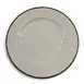 GET D1025M-V Plate, 10-1/2" Round, Beige, Melamine, Crackled, Dishwasher Safe 1 image