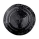 GET D1134-B Elite Global Solutions Plate, 11-3/4" Dia. x 1"H, Irregular Round, Melamine, Black 1 image