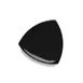 GET D11T-B Elite Global Solutions Plate, 10-1/4" x 1"H, Triangular, Coupe, Melamine, Black 1 image