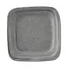 GET D5PLST-GSD Plate, 5" x 5" x 3/4" Square, Gray, Melamine, BPA‑Free, Dishwasher‑Safe 1 image