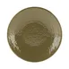 GET D638RR-LIZ Plate, 6-3/8" Dia. x 3/4"H, Round Coupe, Pebble Textured Melamine, Lizard Green 1 image