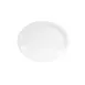 GET D75OV-W Plate, 9-5/8"W x 7-1/2"D x 7/8"H, Oval Melamine, White, Narrow Rim, Dishwasher Safe 1 image