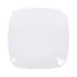 GET D7SQR-W Plate, 6-5/8" x 5/8"H, Square Coupe, White Melamine, Break/Chip/Stain‑Scratch Resistant 1 image