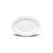 GET D812OV-W Elite Global Solutions Platter, 12.75"L x 8.75"W x 0.75"H, Oval, Melamine, White 1 image