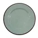 GET D850M-H Green Melamine Plate, 8-1/2" Dia. x 1" H, Round, Crackled Texture, Dishwasher Safe 1 image