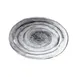 GET D861OV-BD Elite Global Solutions Plate, 19 Oz., 8-3/4" x 6-1/2" x 1-1/2"H, Oval, Melamine, Black 1 image