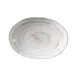 GET D861OV-TD Plate, 19 Oz., 8-3/4" x 6-1/2" x 1-1/2"H Oval Melamine Beige, Break & Stain Resistant 1 image