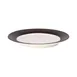 GET D897GM-AW/CH Plate, 9" Dia x 1"H, Round, Two‑Tone Melamine, White Interior, Chocolate Exterior 1 image
