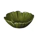 GET DB712PL-DG Elite Global Bowl, 26 Oz, 7-1/2" Dia. X 2-1/2" H, Green Melamine Palm Leaf Shape 1 image