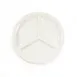 GET DC903-W Elite Global Solutions Plate, 9" Dia. x 1"H, Round, 3-Compartment, Melamine, White 1 image