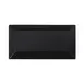 GET DMP94-B Plate, 9-3/8"L x 4-3/4"W x 3/4"H, Rectangular Black Melamine, Wide Rim, Stain-Resistant 1 image