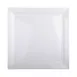 GET DS1111-W Elite Global Solutions Plate, 11" x 11" x 1"H, Square, Medium Rim, Melamine, White 1 image