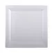 GET DS99-W Elite Global Solutions Plate, 9" x 9" x 1"H, Square, Medium Rim, Melamine, White 1 image