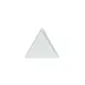 GET DT201LM Bugambilia Buffet Platter, 6" x 6" x 1/2", Triangle, Lime Cast Aluminum Resin Finish 1 image