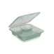 GET EC-16-JA - Jade Green Container 9" L x 9" W x 2" H, Polypropylene, BPA‑Free - 1 Dozen 1 image