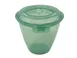 GET EC-20-JA Dish Cup, 6-3/4 Oz., 3-3/4" dia. x 2-3/4" H, Jade PP, Hinged Lid - 1 Dozen 1 image