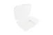 GET EC-32-1-CL Clear Plastic 22oz Hinged Container Lid, 7.00" x 6.33" x 1.94" (650 ml) - Dozen 1 image