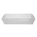 GET EC-33-1-CL Reusable Food Tray, 6"L x 4"W x 1.4"H, Rectangular, Polypropylene, Clear - 1 Dozen 1 image