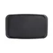 GET ECO5117T-B Tray, 19-3/4" x 12" x 1"H Rectangular Black Melamine/Bamboo Matte Linen Finish 1 image