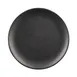 GET ECO66R-B Black 6" Round Reusable Plate, 5/8" High, Melamine/Bamboo, BPA Free, Dishwasher Safe 1 image