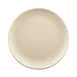GET ECO66R-PP Plate, 6" Dia. x 5/8"H Round, Rolled Edge, White Mel/Bamboo, Stain‑Scratch Resistant 1 image
