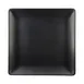 GET ECO66SQ-B Plate, 6" x 5/8"H Square Rolled Edge, Black BPA‑Free 50% Melamine/50% Bamboo 1 image