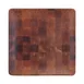 GET ECO66SQ-CK Plate, 6"L x 6"W x 5/8"H, Square Melamine, Wood, Break/Chip/Stain‑Resistant 1 image