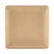 GET ECO66SQ-PB Square Plate, 6" x 5/8"H, Brown, Rolled Edge, 50% Melamine/50% Bamboo, BPA Free 1 image