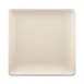GET ECO66SQ-PP Square Plate, 6" x 5/8" H, White, Rolled Edge, BPA‑Free, 50% Melamine/50% Bamboo 1 image