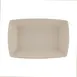 GET ECO862-PP Bowl, 38 Oz, 9-1/4"L x 6-1/4"W x 2"H, Rectangular White, BPA‑Free Melamine/Bamboo 1 image