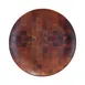 GET ECO99R-CK 9" Round Melamine Plate, Checkered Wood Pattern, Break/Chip/ Stain Resistant, BPA Free 1 image
