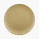 GET ECO99R-RT Tan 9" Round Plate, 3/4" Height, Rolled Edge, 50% Melamine/50% Bamboo, BPA‑Free 1 image