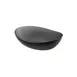 GET ERG200 Cheforward Emerge Bowl, 4 Quart, Oval, 13-7/10"L x 10-3/5"W, Melamine, Grey & Black 1 image