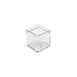GET GL-444 Urban Renewal 26oz Clear Glass Food Storage Jar, 4" x 4" x 4", 26oz 1 image