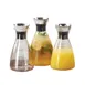 GET GL-CRF-52 Silhouette Glass Decanter, 52 Oz, 6" Dia x 9-3/4"H, Stainless Steel Lid, Clear 1 image