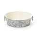 GET GT-109-GG/IV Round Serving Tray, 9" Dia x 3"H, Galvanized Metal, Ivory Finish, Drop Loop Handles 1 image