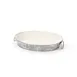 GET GT-1210-GG/IV Oval Tray, 11-3/4" x 8" x 1-4/5" H, Metal, Ivory Powder‑Coated, Loop Handles 1 image