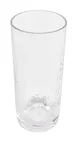 GET HM-14CN-CL Collins Cup, 14 Oz, Clear, SAN, Hammered Finish, 2.63" Dia. x 6.42"H - 1 Dozen 1 image