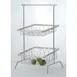 GET IR-706C Urban Renewal POP Display Stand, 12" Square, Chrome Plated, 2‑Tier, Fits WB‑104C/106C 1 image