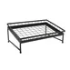 GET IR-737-MG-1812MG Angled Stand, 17‑3/4" L x 12" W x 7‑7/8" H, Gunmetal Grey Wire Basket - Set 1 image
