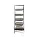 GET IR-951-BK Urban Renewal POP Pane Stand, 23.5" x 14" x 64" Black Metal, 5-Tier Height 30"+ 1 image