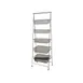 GET IR-951-SV Urban Renewal POP Pane Stand, 23-1/2" x 14" x 64" Rectangular, 5‑Tier, Silver Metal 1 image