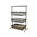 GET IR-952-BK POP Pane Stand, 22.75" x 11" x 31.25" Rectangular 3‑Tier Metal Black Display Risers 1 image