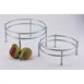 GET IRS-06 Boulevard™ Tubular Bars Riser, 10" Dia. x 4"H, Round, Brushed Stainless Steel 1 image