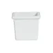 GET IS012-MOD Bugambilia Salad Bar Bowl, 23.67 oz, 3-7/8" LxW, 4-1/4" deep, cast aluminum, white 1 image